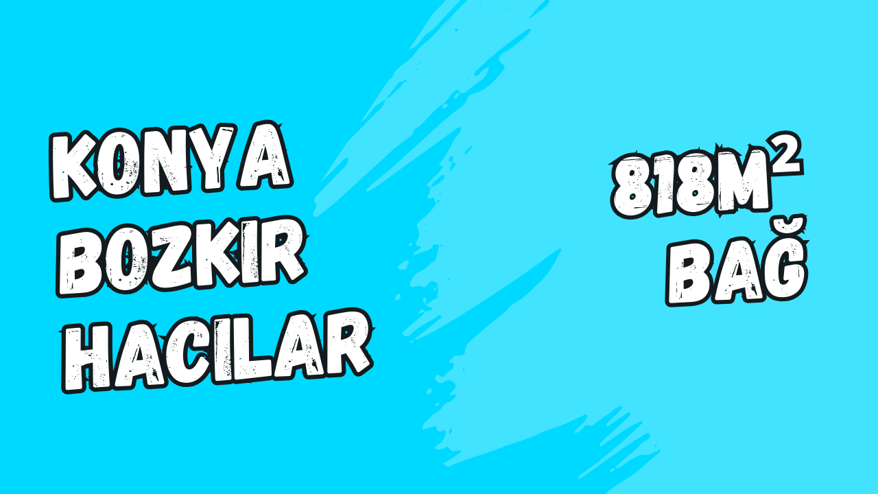 KONYA BOZKIR HACILAR KÖYÜNDE 818M² BAĞIMIZ SATILIKTIR. - KONYA BOZKIR fotoğraf 8